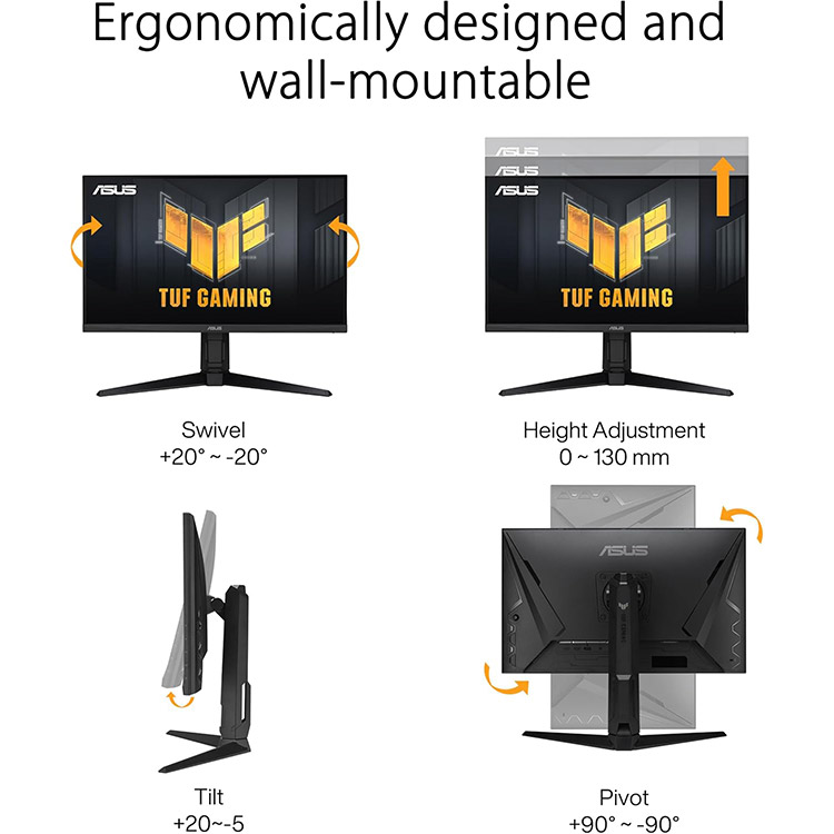 خرید مانیتور Asus TUF Gaming VG27AQML1A - کیفیت 2K - سایز 27 اینچ